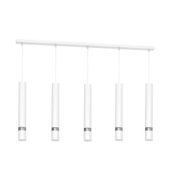 Lampa wisząca Joker Biały / Chrome 5xGU10
