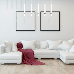 Lampa wisząca Joker Biały / Chrome 5xGU10