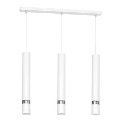 Lampa wisząca Joker Biały / Chrom 3xGU10