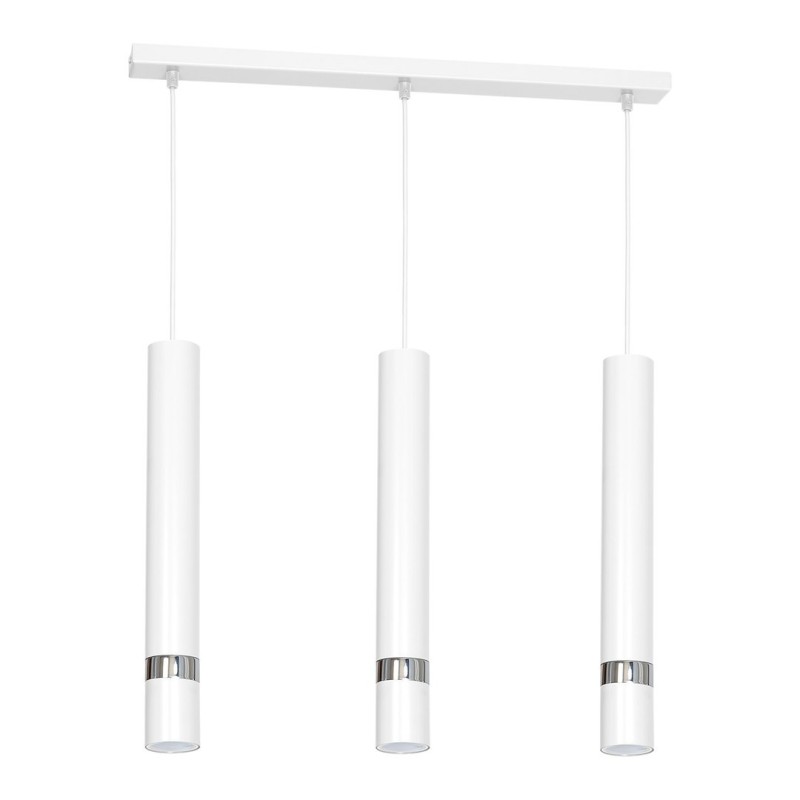 Lampa wisząca Joker Biały / Chrom 3xGU10