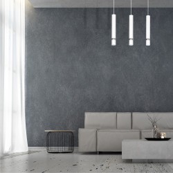 Joker White / Chrome Pendant Lamp 3xGU10