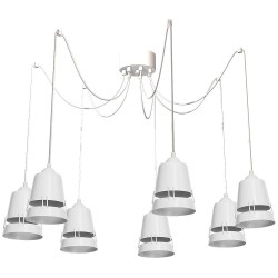 Lámpara Colgante APOLLO WHITE 7xE27 Lámpara Colgante APOLLO WHITE 7xE27