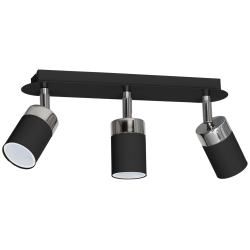 JOKER BLACK/CHROME Ceiling Lamp 3xGU10