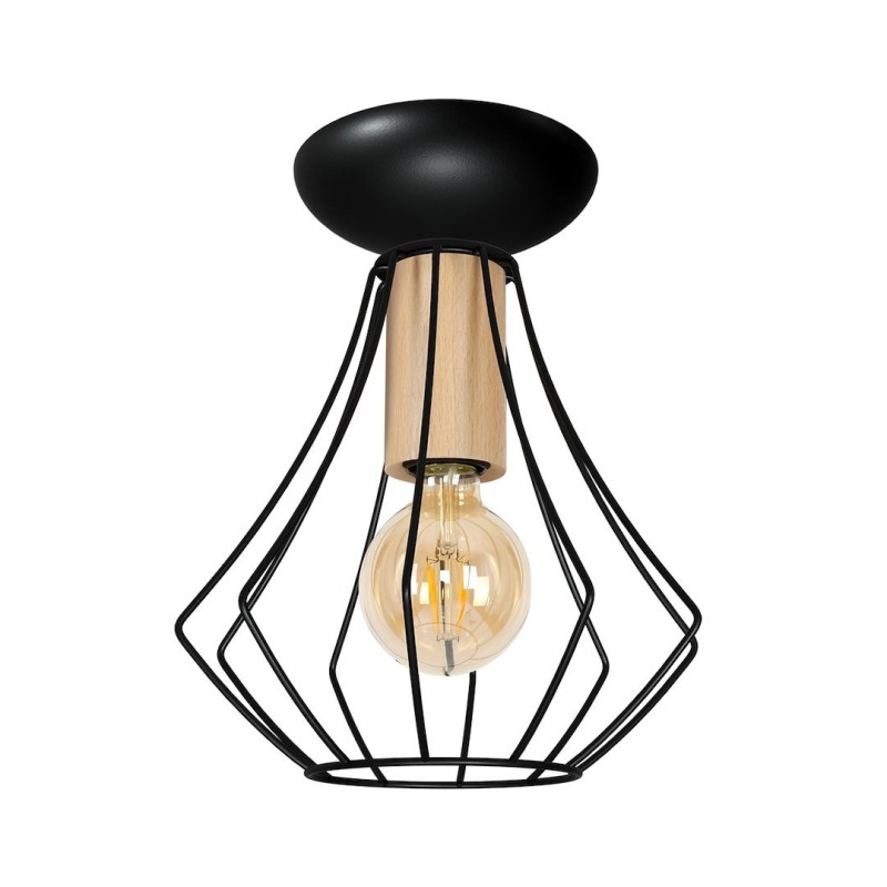 Lampa sufitowa WILL BLACK 1xE27 Lampa sufitowa WILL BLACK 1xE27