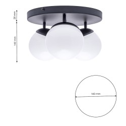 Deckenlampe SFERA BLACK 3xE14 Deckenlampe SFERA BLACK 3xE14