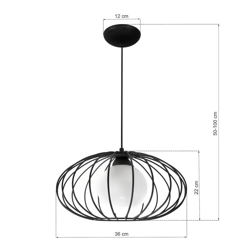KRONOS BLACK Pendant Lamp 1xE14 KRONOS BLACK Pendant Lamp 1xE14