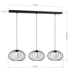 KRONOS BLACK Hanging Lamp 3xE14 KRONOS BLACK Hanging Lamp 3xE14