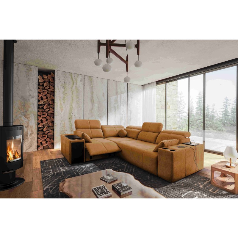 Narożnik Milano II Mix z funkcją spania i relax Plecionka, Verita 54 Narożnik Milano II Mix z funkcją spania i relax Plecionka, Verita 54