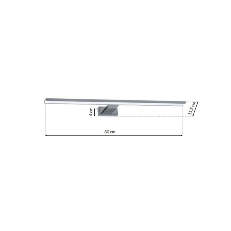SHINE CHROME Wall Lamp 80cm 15W LED SHINE CHROME Wall Lamp 80cm 15W LED
