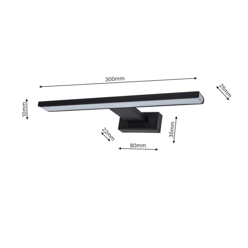 Настінний світильник SHINE BLACK 30см 7Вт LED Настінний світильник SHINE BLACK 30см 7Вт LED