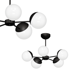 Kronleuchter SFERA BLACK 5xE14
