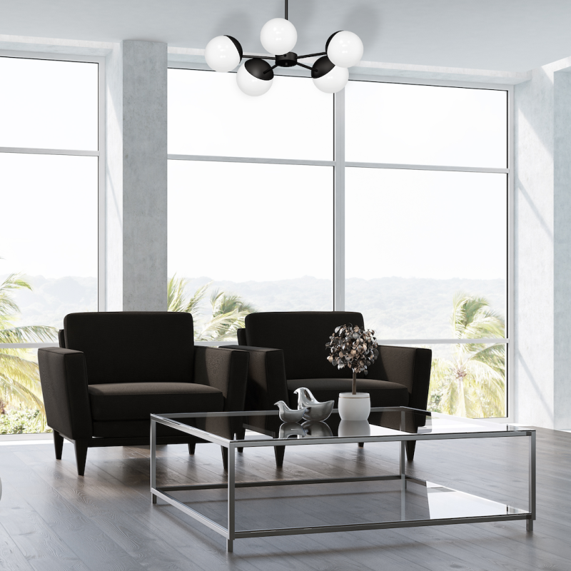 Chandelier SFERA BLACK 5xE14 Chandelier SFERA BLACK 5xE14