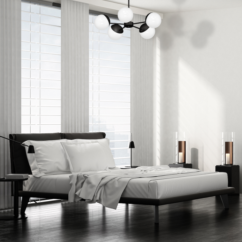 Chandelier SFERA BLACK 5xE14 Chandelier SFERA BLACK 5xE14