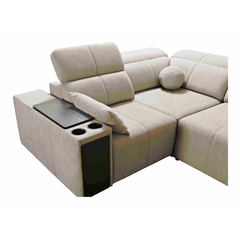 Narożnik Milano II Mix z funkcją spania i relax Plecionka, Verita 54 Narożnik Milano II Mix z funkcją spania i relax Plecionka, Verita 54
