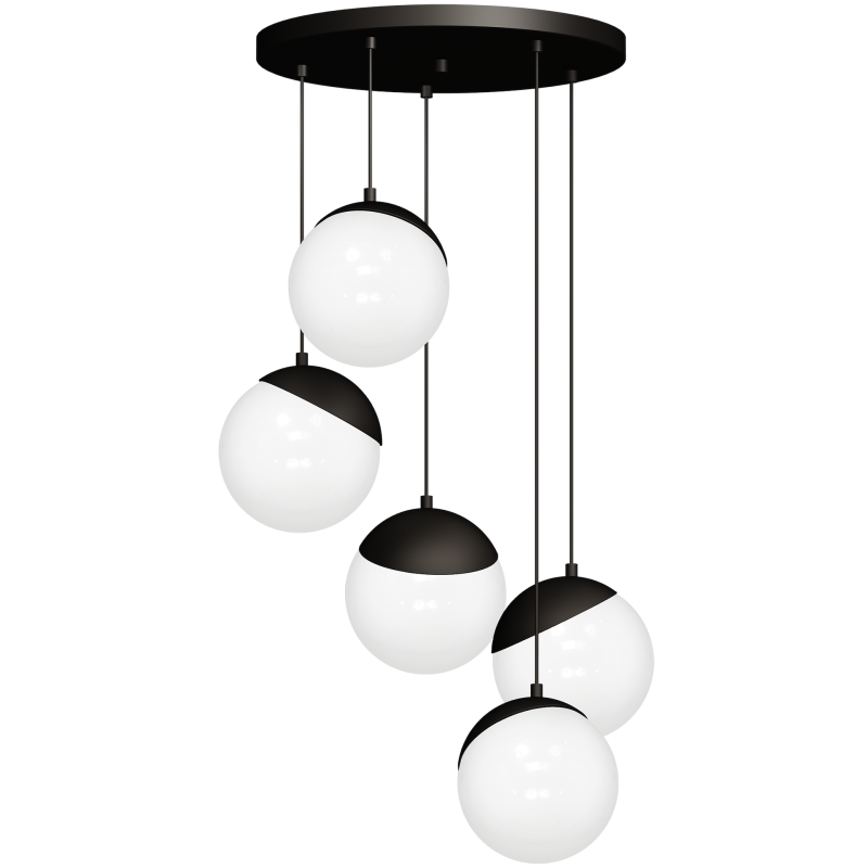 Підвісний світильник SFERA BLACK 5xE14 Підвісний світильник SFERA BLACK 5xE14