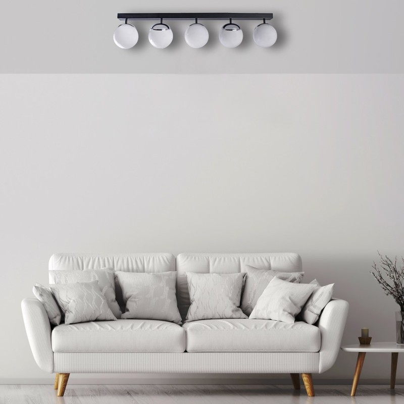 Ceiling lamp SFERA BLACK/CHROME 5xE14 Ceiling lamp SFERA BLACK/CHROME 5xE14