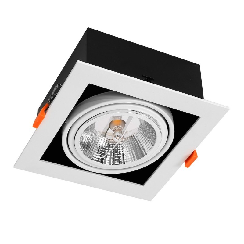 Recessed Fixture Plaza 1xGU10 AR111 White