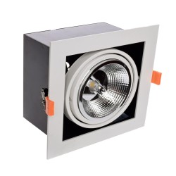 Recessed Ceiling Fixture Plaza 1xGU10 AR111 White Recessed Ceiling Fixture Plaza 1xGU10 AR111 White