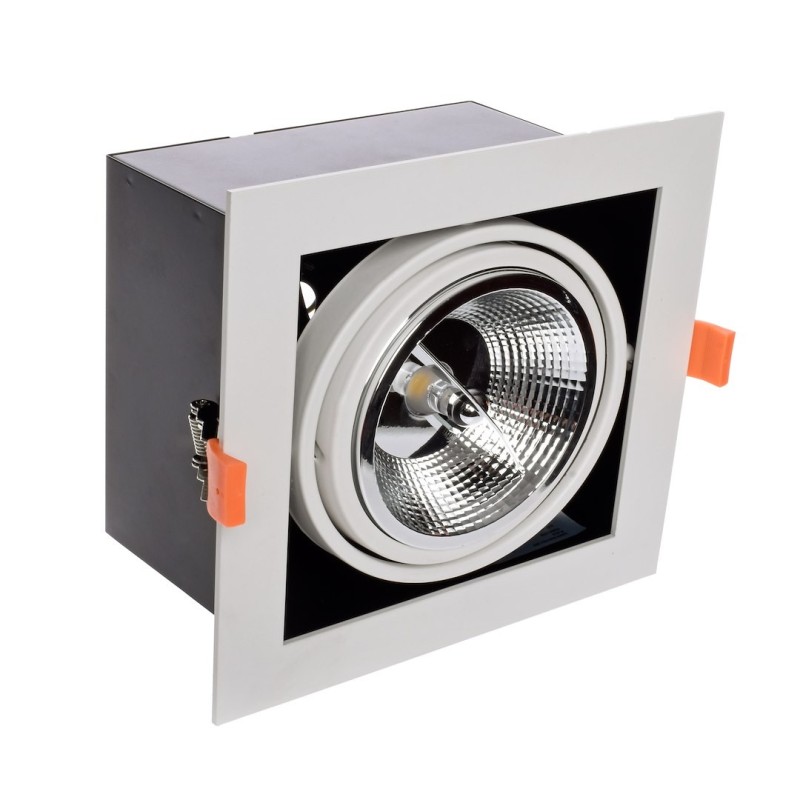 Recessed Ceiling Fixture Plaza 1xGU10 AR111 White Recessed Ceiling Fixture Plaza 1xGU10 AR111 White