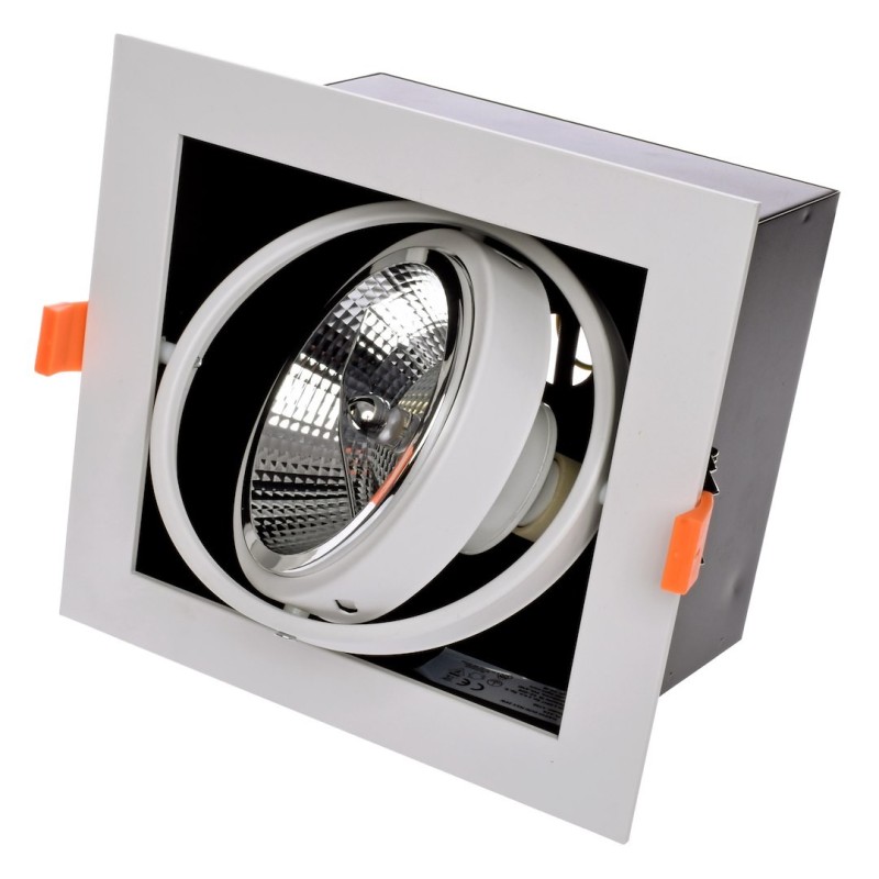 Recessed Ceiling Fixture Plaza 1xGU10 AR111 White Recessed Ceiling Fixture Plaza 1xGU10 AR111 White