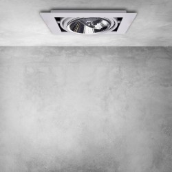 Recessed Ceiling Fixture Plaza 1xGU10 AR111 White Recessed Ceiling Fixture Plaza 1xGU10 AR111 White