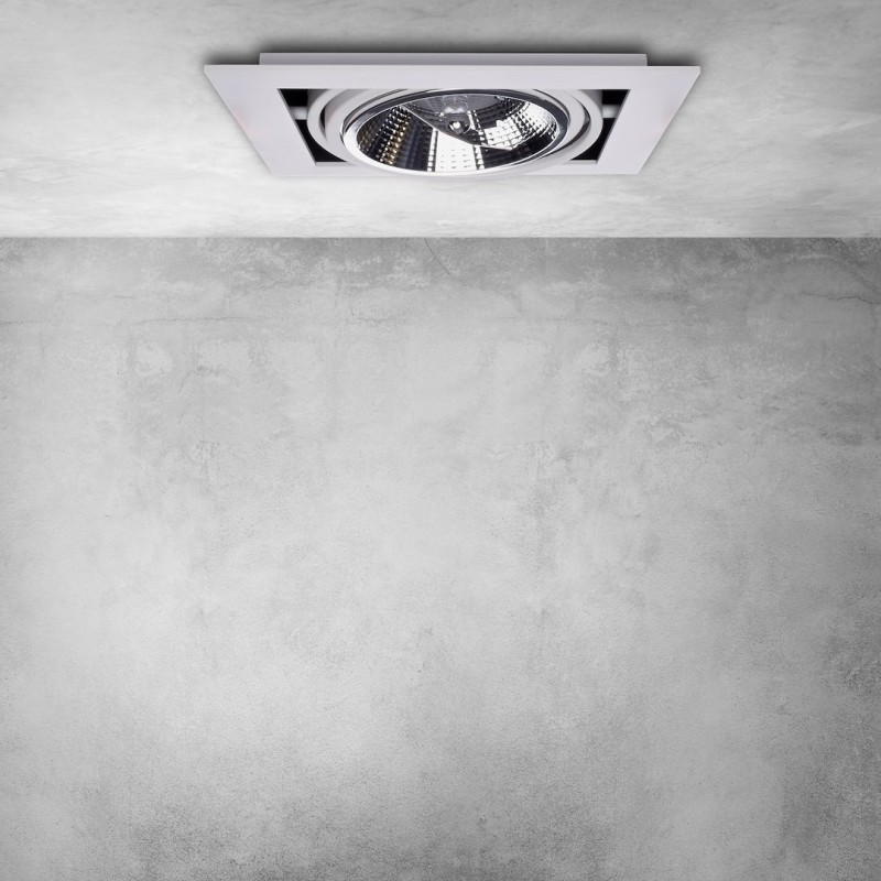 Recessed Ceiling Fixture Plaza 1xGU10 AR111 White Recessed Ceiling Fixture Plaza 1xGU10 AR111 White