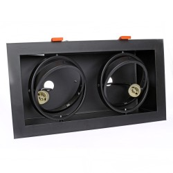 Recessed Fixture Plaza 2xGU10 AR111 Black Recessed Fixture Plaza 2xGU10 AR111 Black