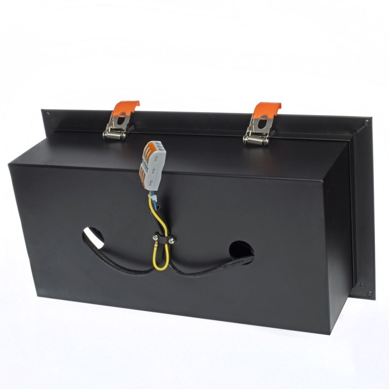 Recessed Fixture Plaza 2xGU10 AR111 Black Recessed Fixture Plaza 2xGU10 AR111 Black