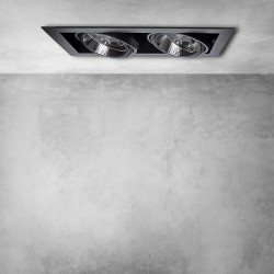 Recessed Fixture Plaza 2xGU10 AR111 Black Recessed Fixture Plaza 2xGU10 AR111 Black