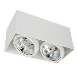 Oberflächenmontierte Leuchte Plaza 2xGU10 AR111 Weiß