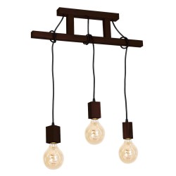 Lampa Wisząca JACK 3xE27 Orzech Lampa Wisząca JACK 3xE27 Orzech