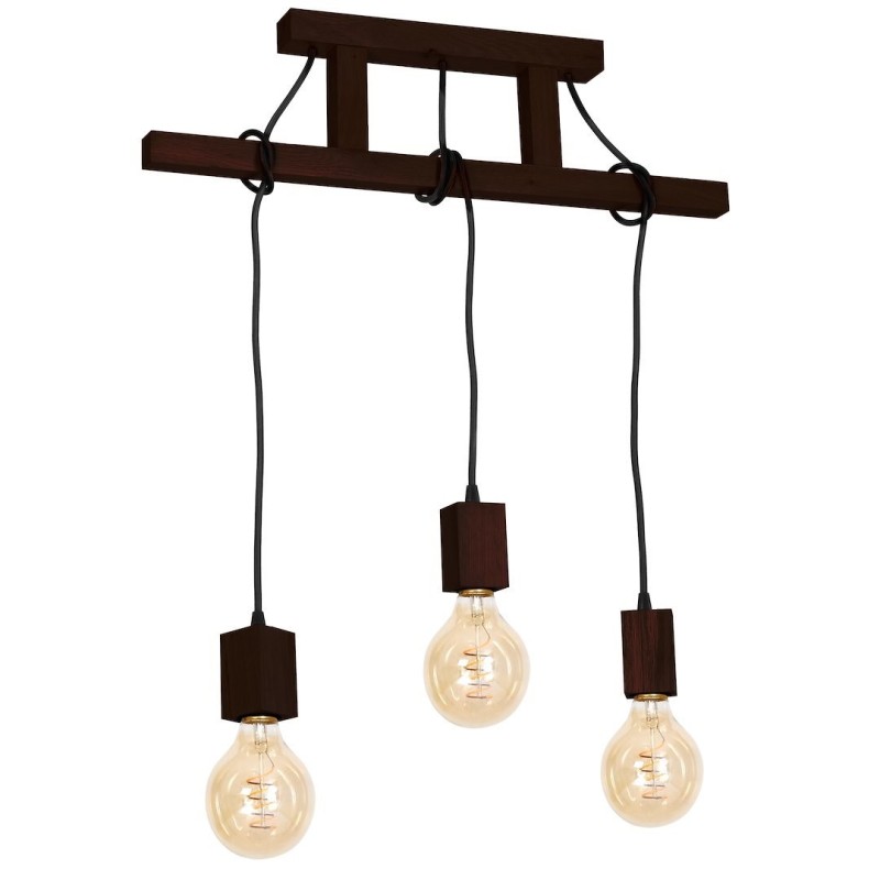 Hängelampe JACK 3xE27 Nussbaum Hängelampe JACK 3xE27 Nussbaum