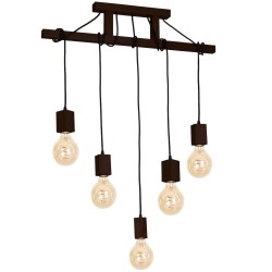 Lampa Wisząca JACK 5xE27 Orzech Lampa Wisząca JACK 5xE27 Orzech