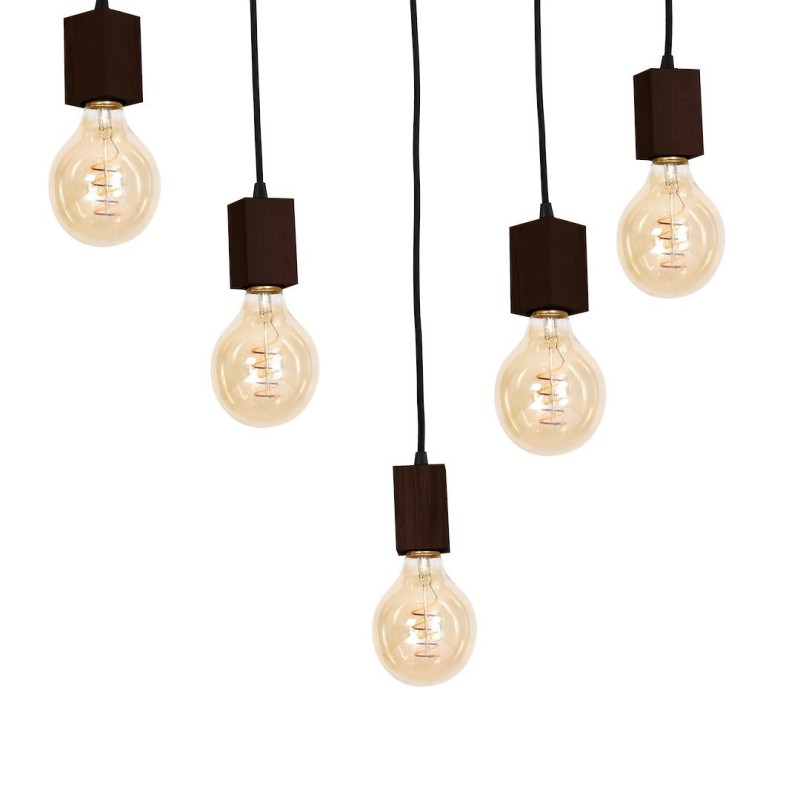 Hängelampe JACK 5xE27 Nussbaum Hängelampe JACK 5xE27 Nussbaum