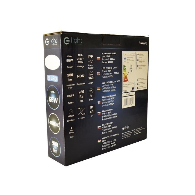 Plafón Bravo 10W LED Ø260 mm Plafón Bravo 10W LED Ø260 mm