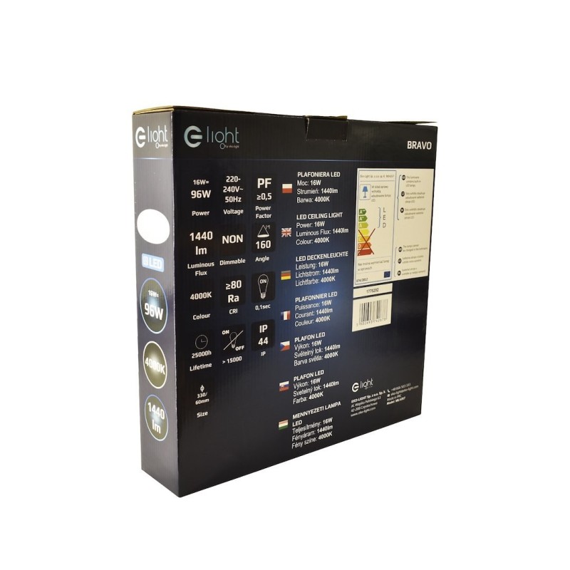 Plafón Bravo 16W LED Ø330 mm Plafón Bravo 16W LED Ø330 mm
