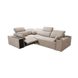 Ecksofa Milano II Mix mit Schlaffunktion und Relax-Funktion Plecionka, Verita 28