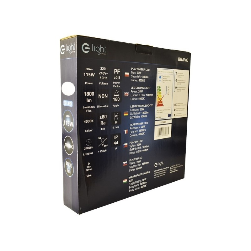 Plafón Bravo 20W LED Ø390 mm Plafón Bravo 20W LED Ø390 mm
