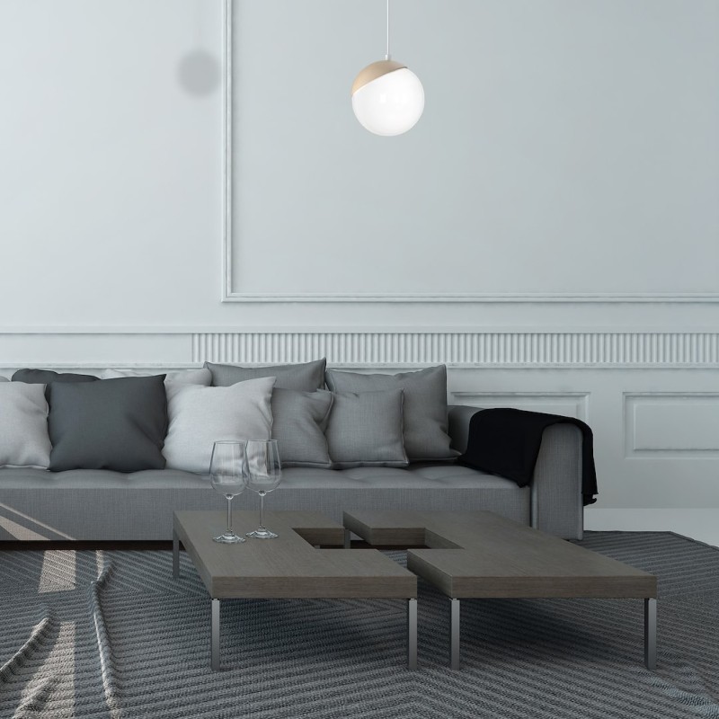 Pendant lamp SFERA WOOD 1xE14 Pendant lamp SFERA WOOD 1xE14