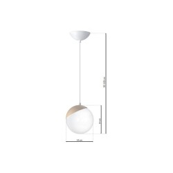Pendant lamp SFERA WOOD 1xE14 Pendant lamp SFERA WOOD 1xE14
