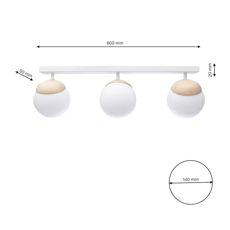 SFERA WOOD Ceiling Lamp 3xE14 SFERA WOOD Ceiling Lamp 3xE14