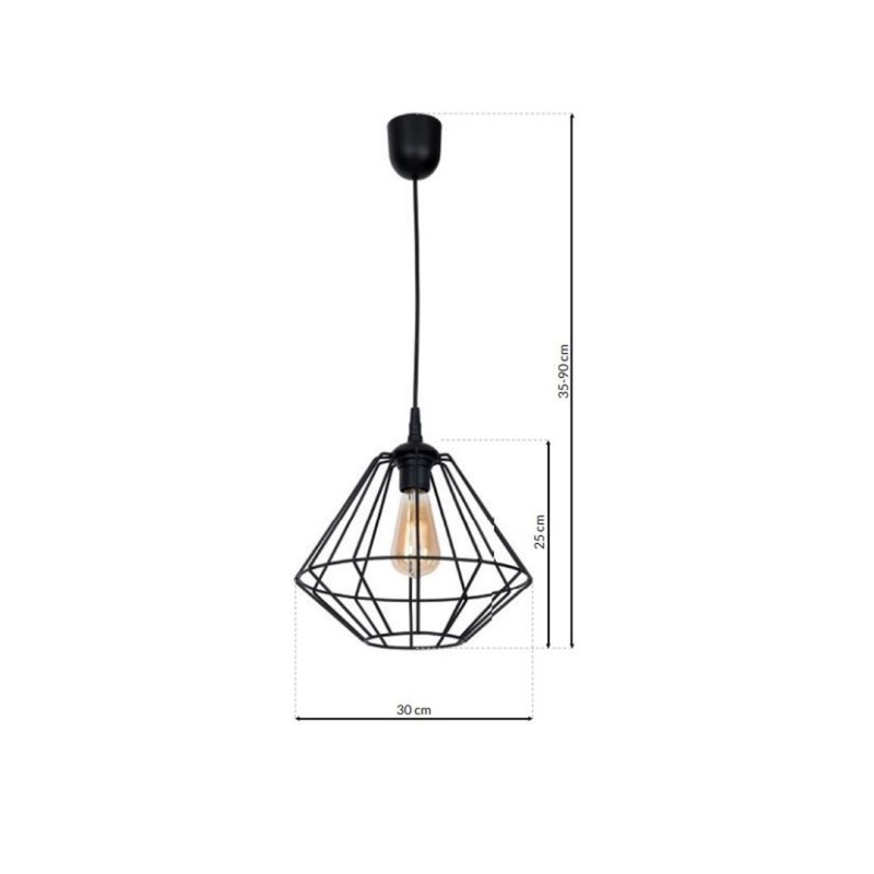COLIN BLACK Hanging Lamp 1xE27 COLIN BLACK Hanging Lamp 1xE27
