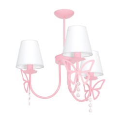 Kronleuchter CHARLOTTE PINK 3xE14