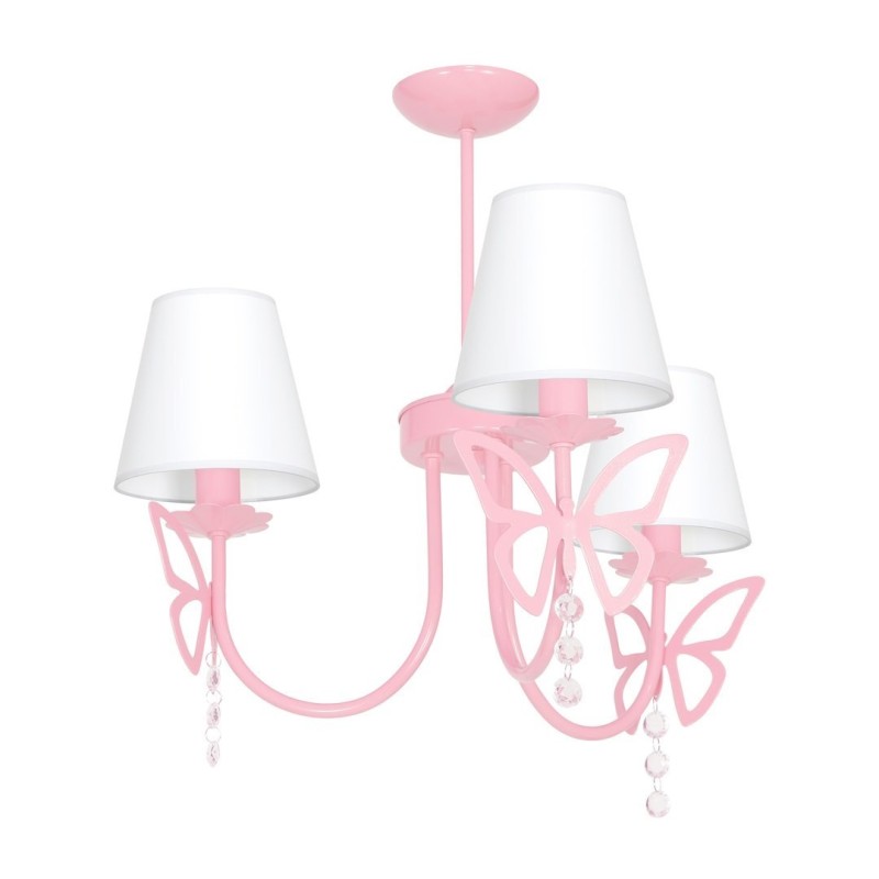 Żyrandol CHARLOTTE PINK 3xE14 Żyrandol CHARLOTTE PINK 3xE14