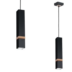 Lámpara colgante VIDAR BLACK 1xGU10
