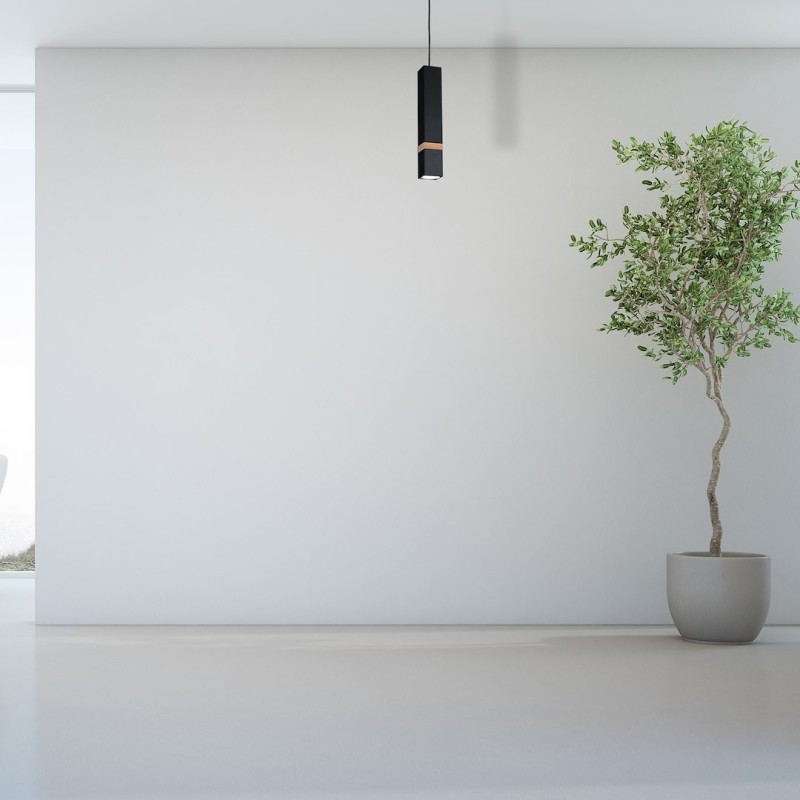 VIDAR BLACK Hanging Lamp 1xGU10