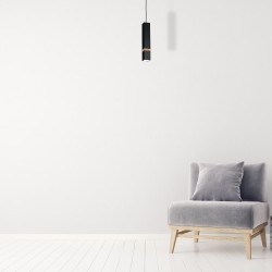 VIDAR BLACK Hanging Lamp 1xGU10