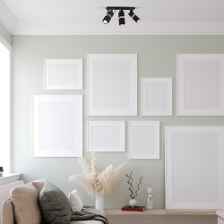 VIDAR BLACK Ceiling Lamp 3xGU10