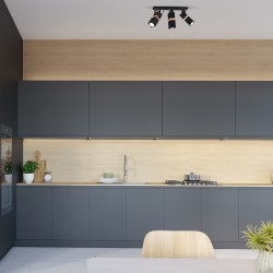 VIDAR BLACK Ceiling Lamp 3xGU10