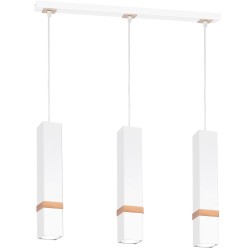 Vidar White Pendant Lamp 3xGU10